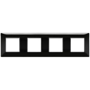 Placca 8M (2+2+2+2) Int71 Nero VIMAR 14669.05