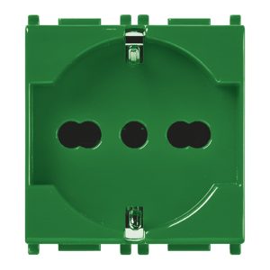 Presa 2P+T 16A Univ. Antibatterico Verde VIMAR 14210.AB.V