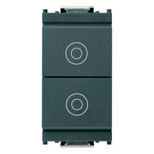 Due Pulsanti 1P No 10A Grigio VIMAR 16121