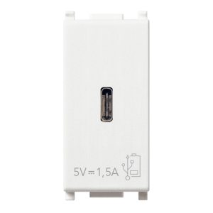 Alimentatore Usb C 5V 1,5A 1M Bianco VIMAR 14292.C