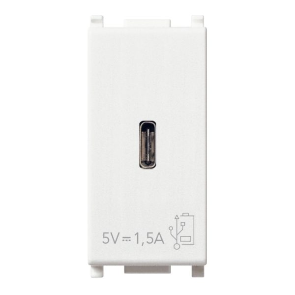 Alimentatore Usb C 5V 1,5A 1M Bianco VIMAR 14292.C