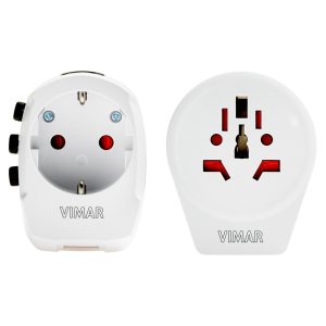 Adattatore Universale Viaggio+Usb Bianco VIMAR 0A32303B