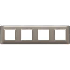 Placca 8M (2+2+2+2) Int71 Reflex Cenere VIMAR 14669.40