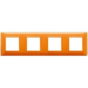 Placca 8M (2+2+2+2) Int71 Reflex Arancio VIMAR 14669.48