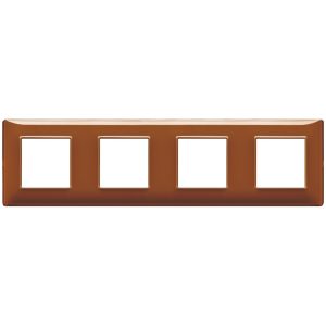 Placca 8M (2+2+2+2) Int71 Reflex Tabacco VIMAR 14669.49