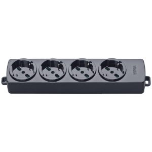 Presa Multipla 4 Universale Nero VIMAR 01291.NC