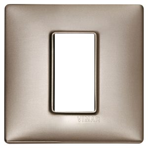Placca 1M Nichel Perlato VIMAR 14641.74