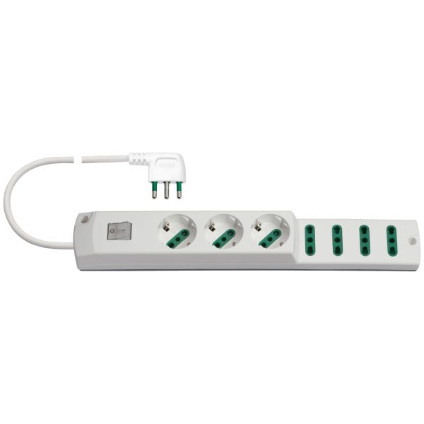 Presa Mult.3P30+4P17/11+Int.+S1790° B.Co VIMAR 00425.CC.B