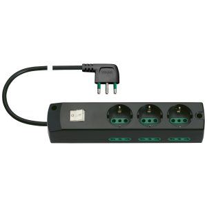 Presa Mult.3P30+6P17/11+Int.+S1790°Nero VIMAR 00437.CC
