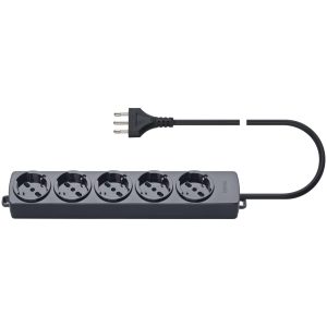 Presa Multipla 5 Universale+Cavo Nero VIMAR 01294.CC