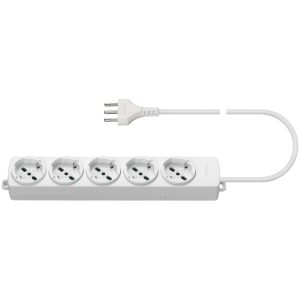 Presa Multipla 5 Universale+Cavo Bianco VIMAR 01294.CC.B