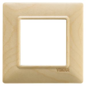 Placca 2M Acero VIMAR 14642.61