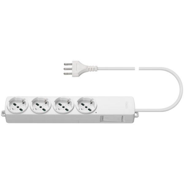 Presa Multipla 4 Universale+Int. Bianco VIMAR 01296.CC.B