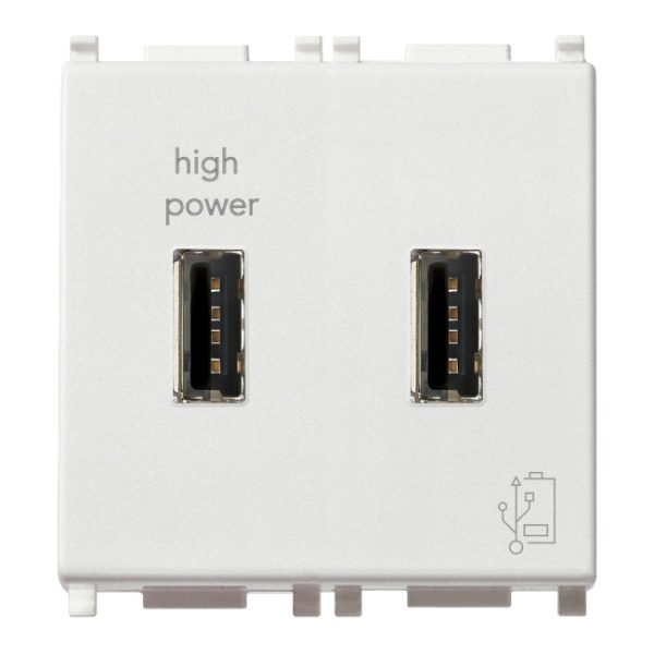 Unità Alimentazione Usb 5V2,1A 2M Bianco VIMAR 14295