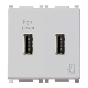 Unità Alimentazione Usb 5V2,1A 2M Silver VIMAR 14295.SL