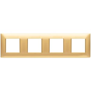 Placca 8M (2+2+2+2) Int71 Oro Opaco VIMAR 14669.25