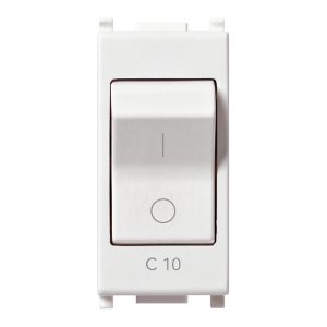 Interruttore Mt 1P C10 120-230V Bianco VIMAR 14404.10