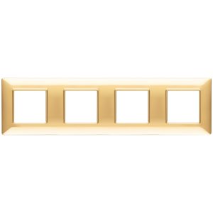 Placca 8M (2+2+2+2) Int71 Oro Lucido VIMAR 14669.24