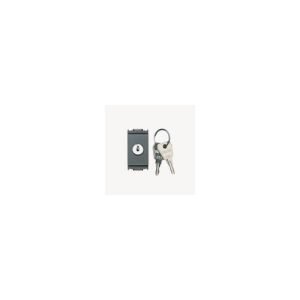 Pulsante 1P No 16A +Chiave Unif. Grigio VIMAR 16180.CU