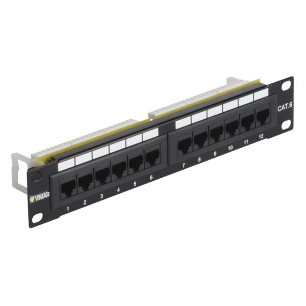 Pannello 10In 12 Rj45 Cat6 Utp 1U VIMAR 03303.3