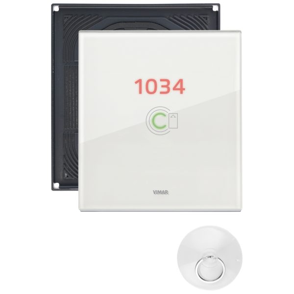 Placca 3M Transp.Nr Bianco Diamante Ip55 VIMAR 0K21666.70.03