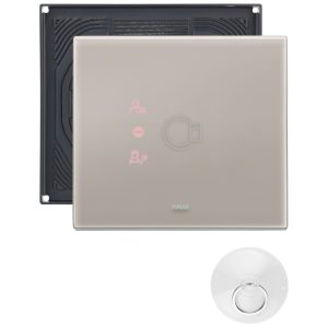 Placca 3M Transponder Grigio Perla Ip55 VIMAR 0K21666.73.02