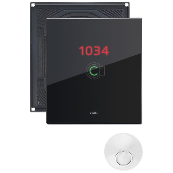 Placca 3M Transp. Nr Nero Diamante Ip55 VIMAR 0K21666.76.03