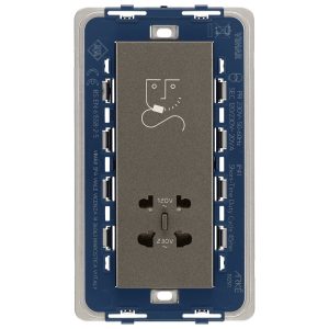 Presa Per Rasoio Verticale 230V Metal VIMAR 19291.M