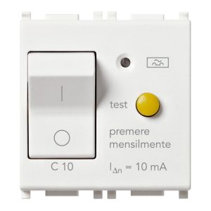 Interruttore Mtdiff.1P+N C10 10Ma Bianco VIMAR 14411.10