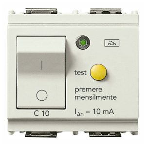 Interruttore Mtdiff.1P+N C10 10Ma Bianco VIMAR 16511.10.B