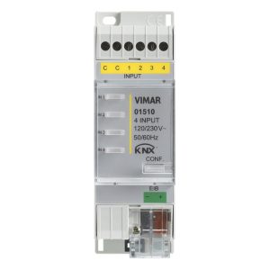 Ingresso Binario 4 Canali 120/230V Knx VIMAR 01510