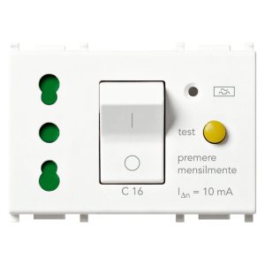 Presa 2P+T 16A P17/11 Intb+Mtdiff Bianco VIMAR 14283