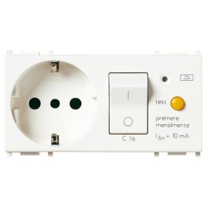 Presa 2P+T16A P30 Intb+Mtdiff C16 Bianco VIMAR 14286
