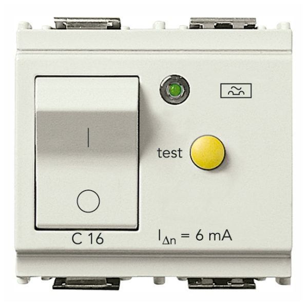 Interruttore Mtdiff.1P+N C16 6Ma Bianco VIMAR 16511.16.6.B