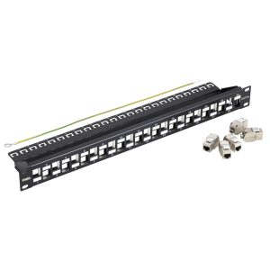 Pannello 24 Rj45 Cat6A Ftp 1U VIMAR 03024.9