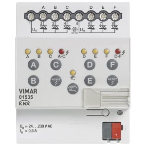Attuatore Elettrovalvole 6 Out 230V Knx VIMAR 01535