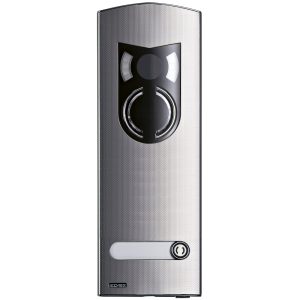 Placca A/V 2M Ik10 1 Tasto Acciaio VIMAR 1221