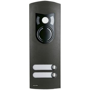 Placca A/V 2M Ik10 2 Tasti Grigio Sablé VIMAR 1222/35