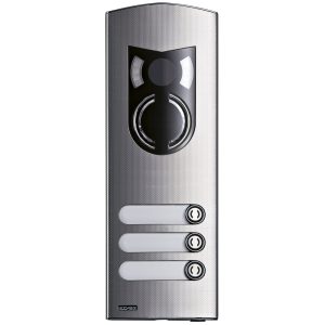 Placca A/V 2M Ik10 3 Tasti Acciaio VIMAR 1223