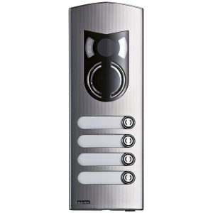 Placca A/V 2M Ik10 4 Tasti Acciaio VIMAR 1224
