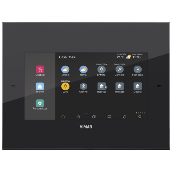 Touch Screen Domotico Ip 7In Poe Nero VIMAR 01422