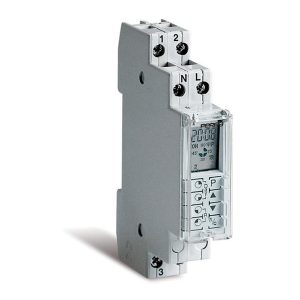 Interruttore Orario Settimanale Digitale 1 Din 1H Autom. PERRY ELECTRIC 1IO1071