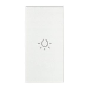 Tasto 1M Simbolo Luce Assiale Bianco VIMAR 19131.L.B