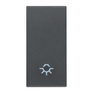 Tasto 1M Simbolo Luce Grigio VIMAR 20021.L
