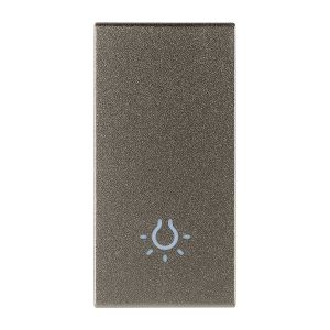 Tasto 1M Simbolo Luce Metal VIMAR 19021.L.M