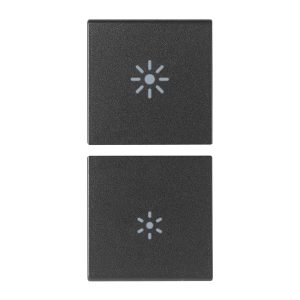 Due Mezzi Tasti 1M Dimmer Grigio VIMAR 19751.3