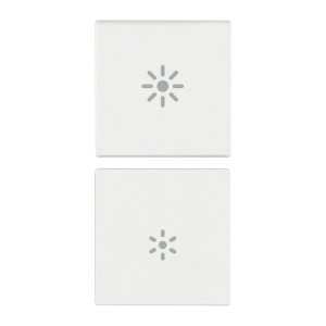 Due Mezzi Tasti 1M Dimmer Bianco VIMAR 19751.3.B
