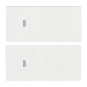 Due Mezzi Tasti 2M Neutro Pers. Bianco VIMAR 19752.B