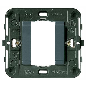 Supporto Liscio 1M +Griffe Grigio VIMAR 17080