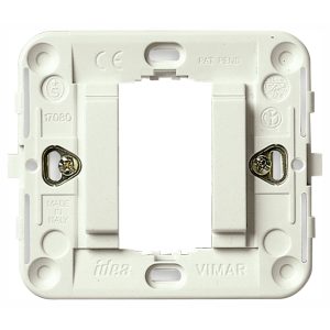 Supporto Liscio 1M +Griffe Bianco VIMAR 17080.B